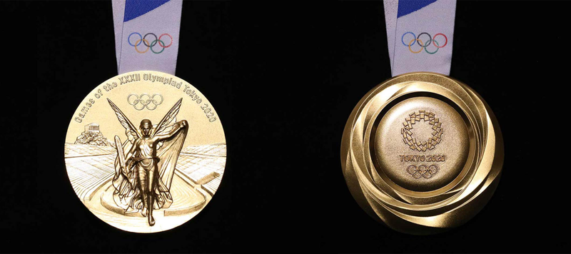 Illustration for article titled AsĂ son las medallas de los Juegos OlĂmpicos de Tokio 2020 hechas de telĂ©fonos reciclados